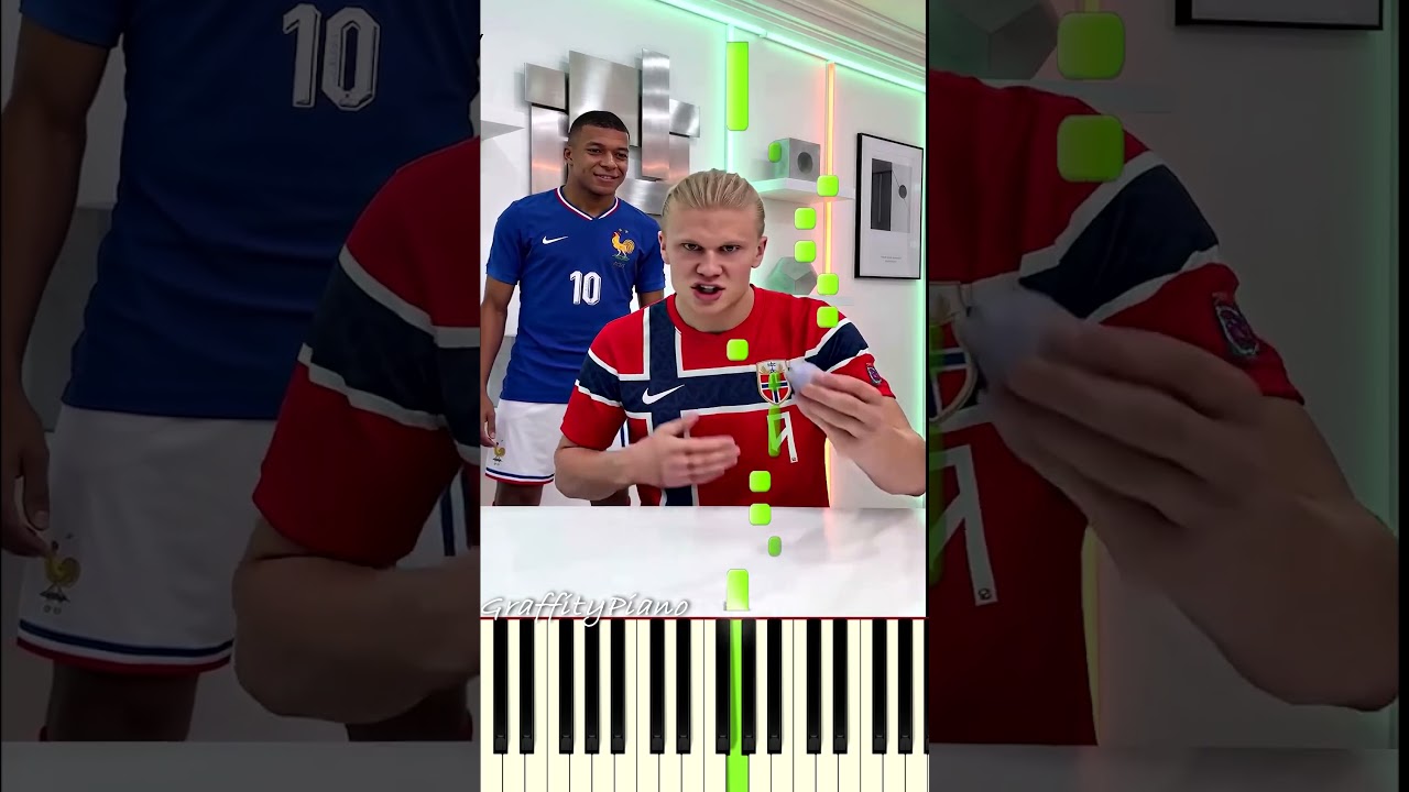Haaland vs The Toy Rat  #football #haaland #parody Piano Tutorial