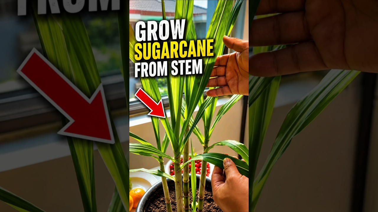Sugarcane Is This Easy to Grow #shorts #sugarcane