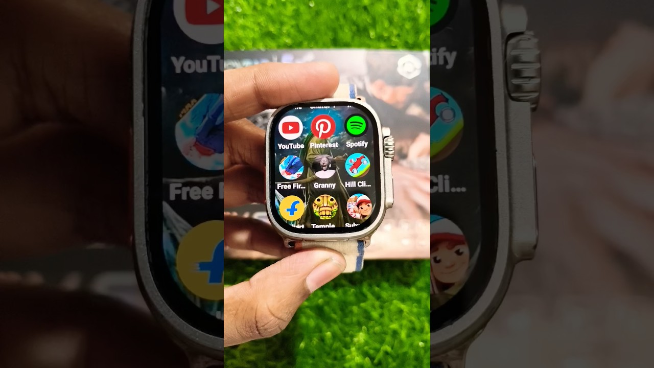 T800 Ultra smart watch ⌚ main Granny chapter 1game kese kare 🤔#shorts #t800ultrafeatures #qtimex