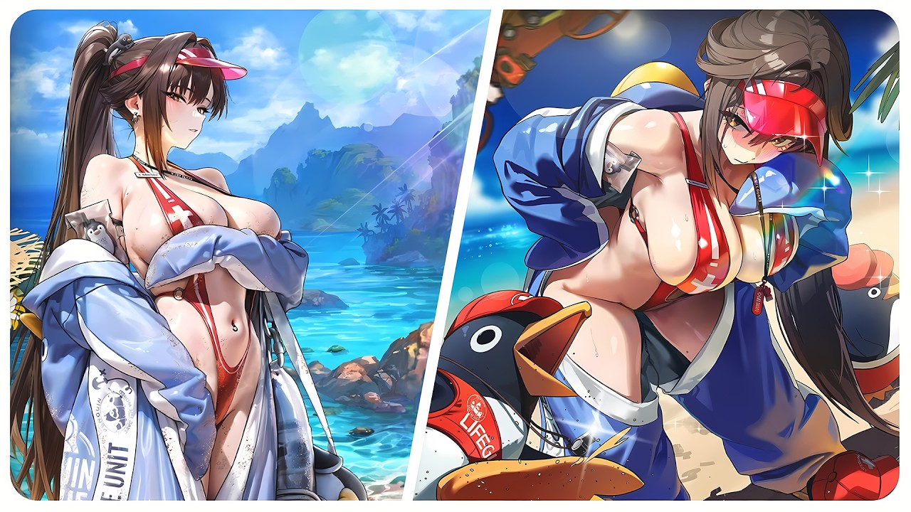 Marciana Flaunts her Penguin Swimsuit | Wave To You - Goddess Of Victory: NIKKE