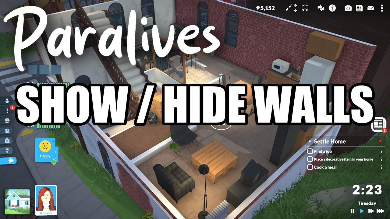 How to Show and Hide Walls - Paralives