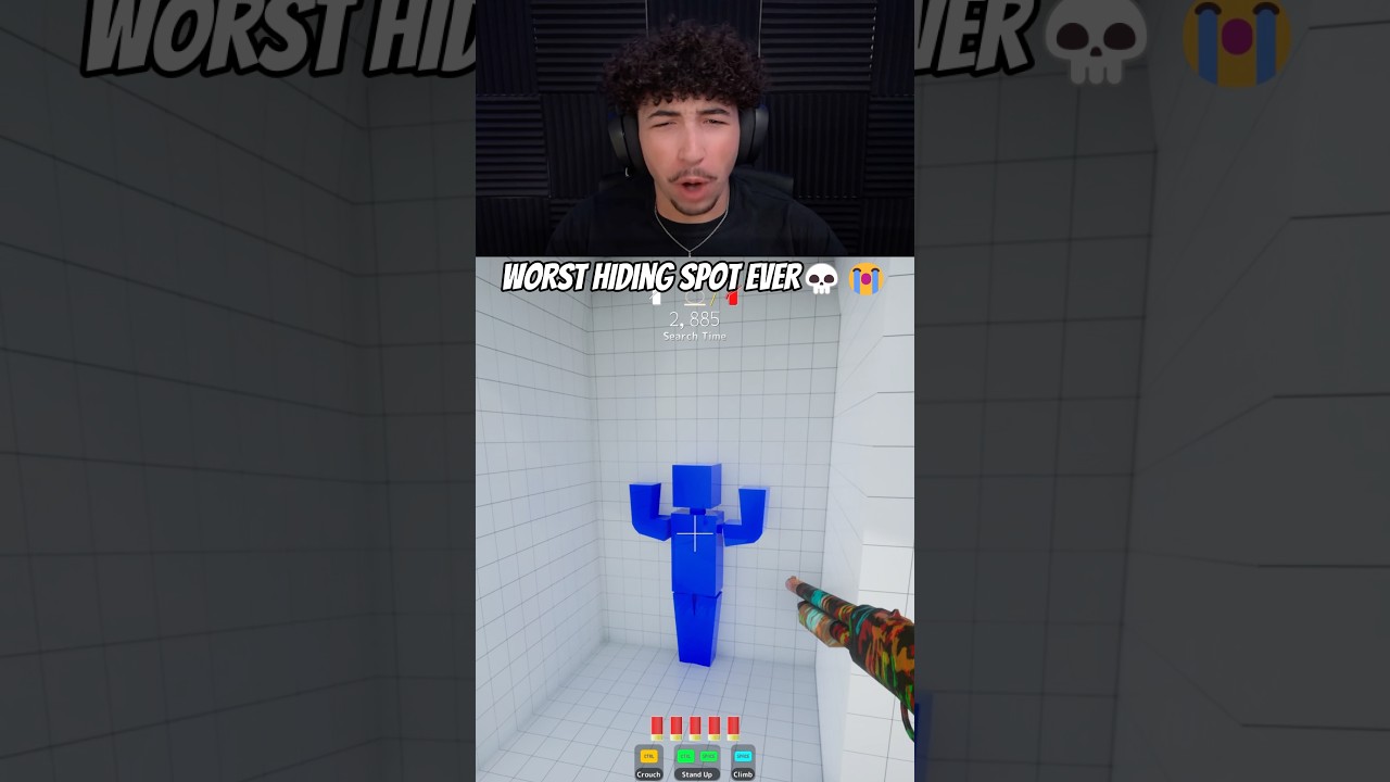 WORST HIDING SPOT EVER💀😭 #roblox #stealabrainrot