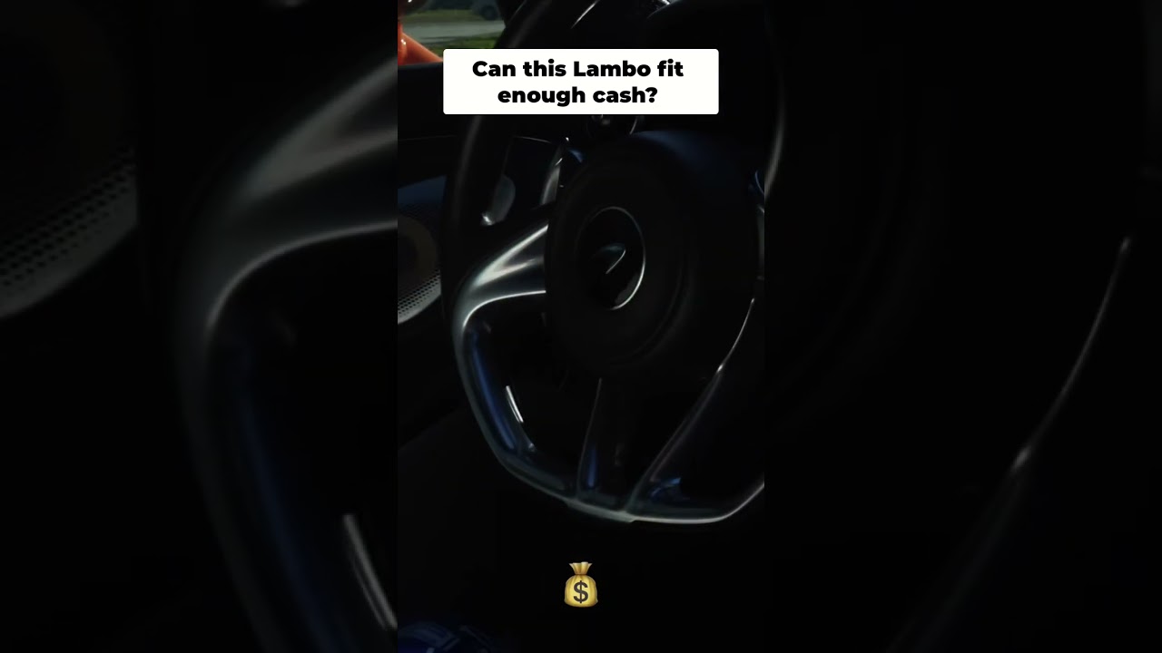 McLaren Too Small? Counting Cash for a Mystery Lamborghini! #shorts
