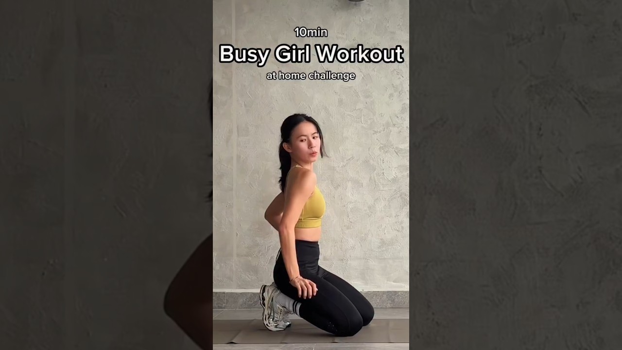 10 min Busy girl Back and Arm home workout #shorts #homeworkout #burnfatfast #motivation #fitness