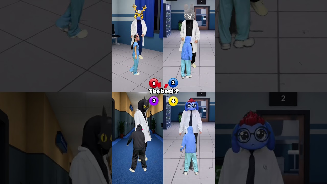 1,2,3 OR 4? ANIMAL HOSPITAL - DOCTOR DOCTOR #youandmeshow #roblox #robloxshorts #animalhospital
