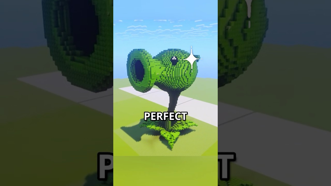 This Peashooter is ALMOST Perfect #minecraft #plantsvszombies #pvz