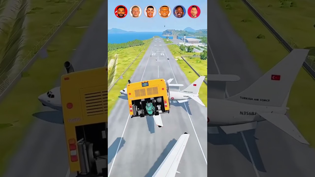 Who's Bus get Score | Ronaldo Or Messi | Car Vs Football ⚽