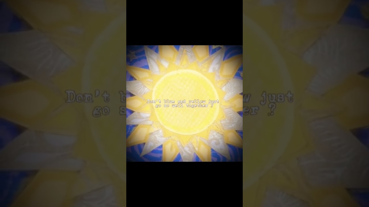 Silly lil thing i made | #edit #shorts #blue #yellow #aesthetic #silly #random #idk #capcut