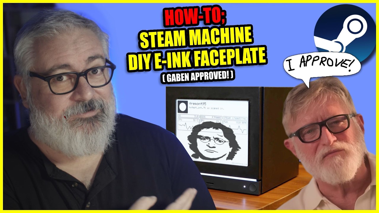 How to; Steam Machine E-Ink Faceplate Mod (Valve Approved "Inkterface" Guide)