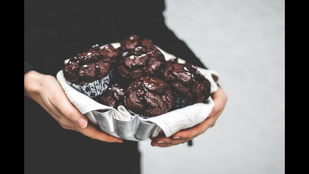 Double Chocolate Rye & Buckwheat Muffins | Baking Magique