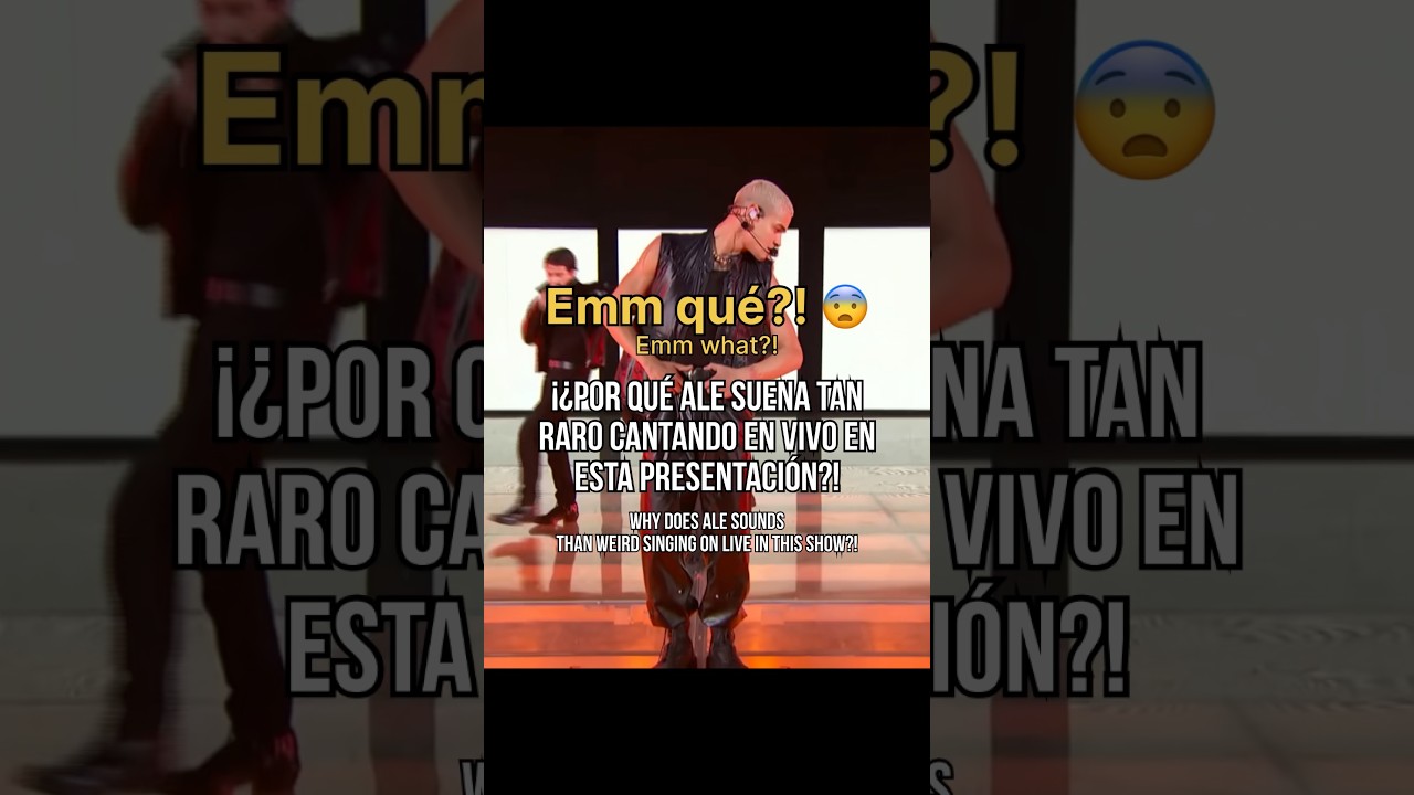 Alejandro suena medio raro en esta presentación🤨 #santosbravos #vocalcover #hybelatinamerica