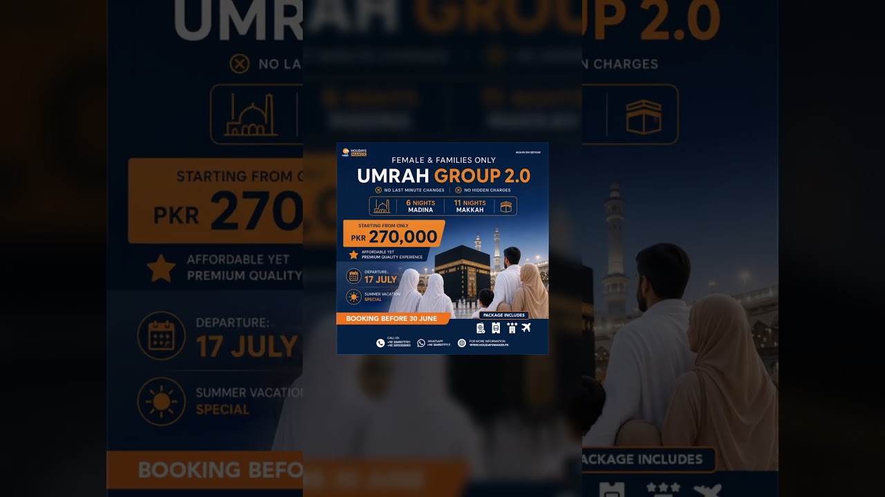Finally we have launched our Female and Families only Umrah Group 2.0#umrah #families #females