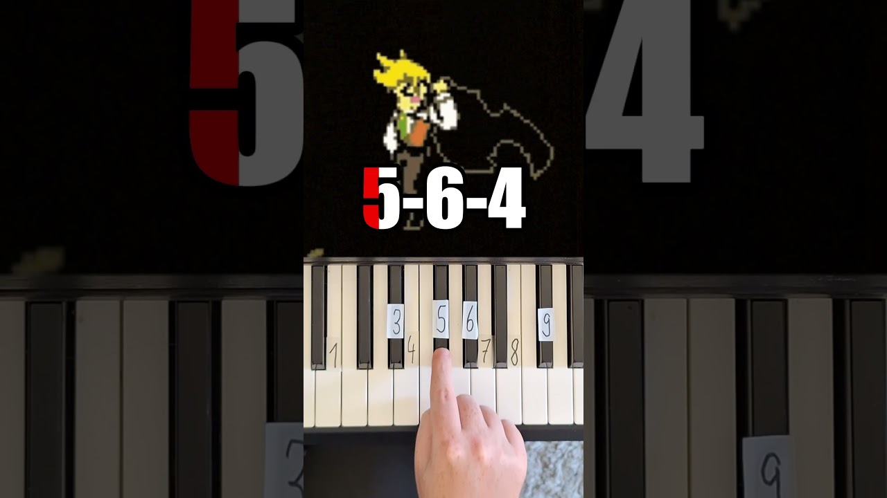 Deltarune Flower Man Piano Tutorial #shorts