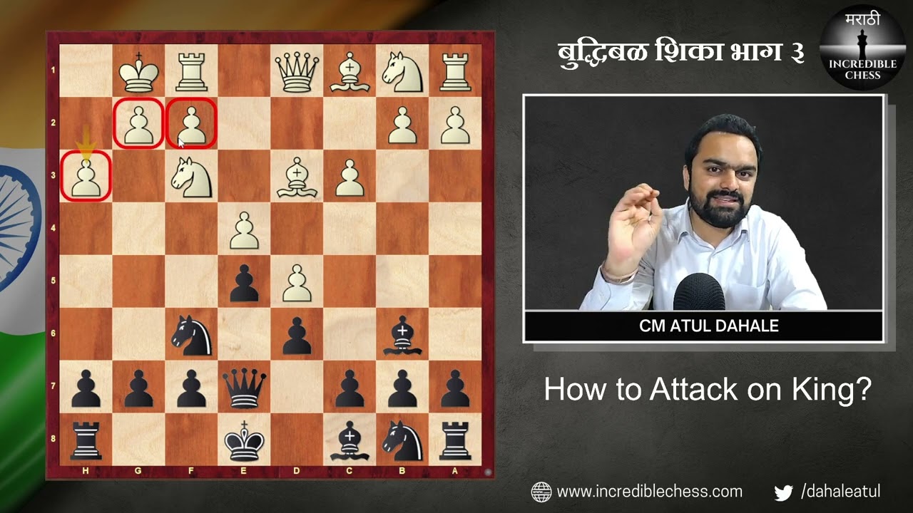 How to attack on Kingside? Incredible Chess मराठी by Atul Dahale