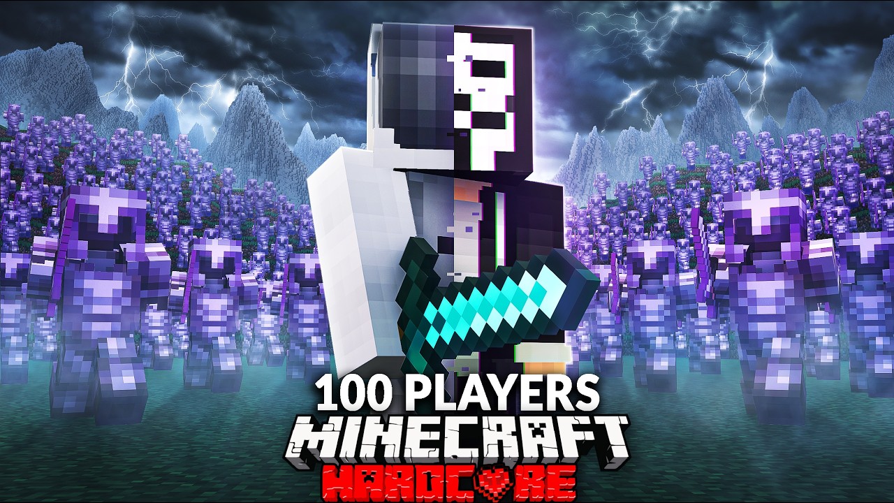I Secretly Cheated Against 100 Players in Minecraft's Hunger Games! [Full Movie]