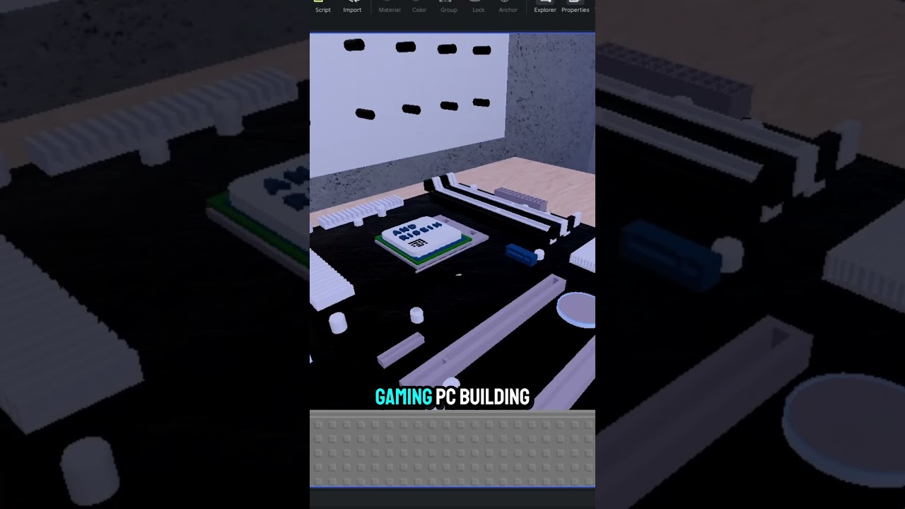DAY 34 OF MAKING A ROBLOX GAMING PC BUILDING SIMULATOR!! #roblox #gaming #robloxshorts #