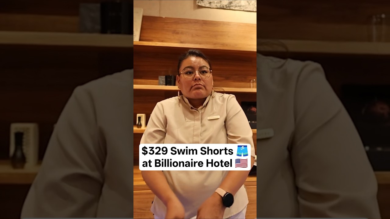 $329 Swim Shorts at Billionaire Hotel 🩳🇺🇸