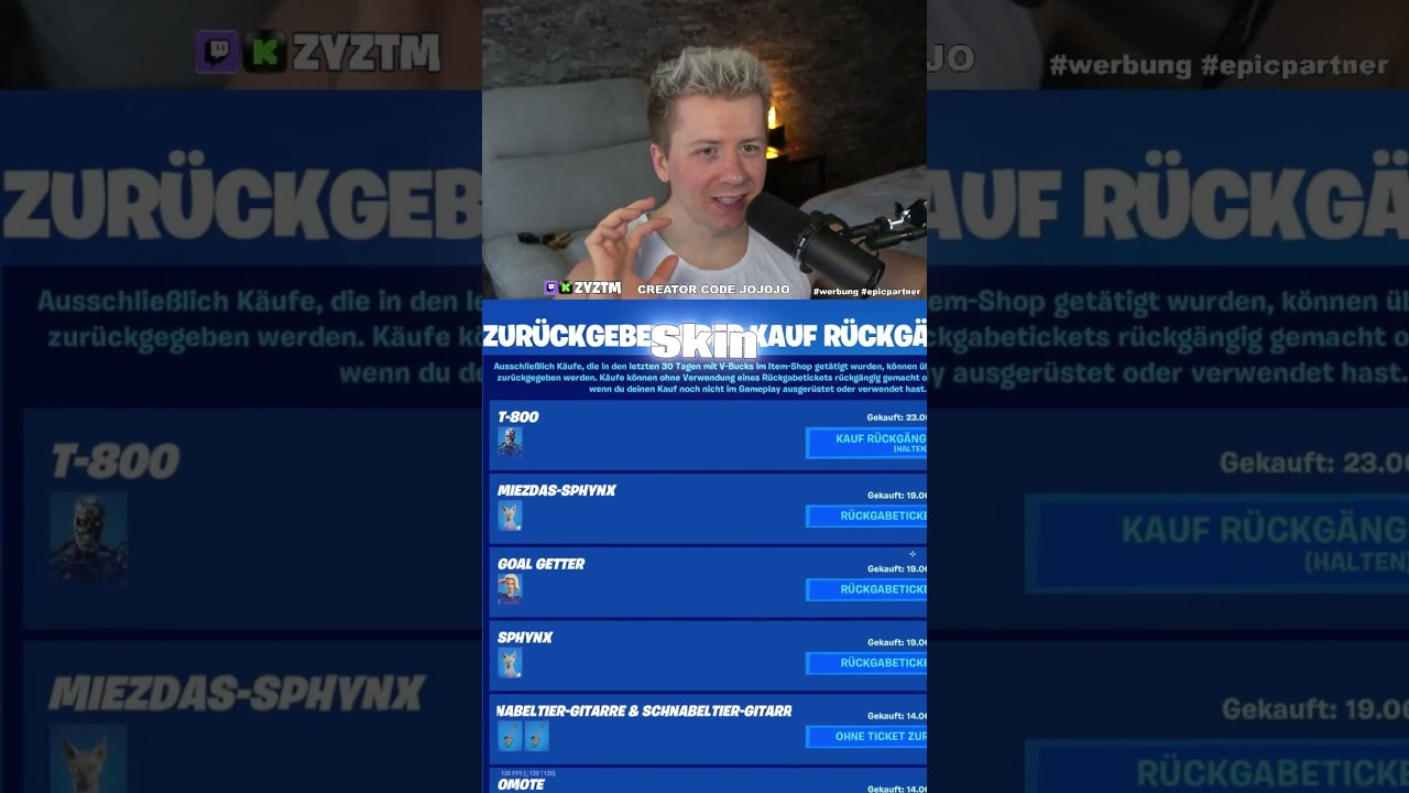 1300 VBUCKS GRATIS IN FORTNITE !?  #epicpartner #fortnite