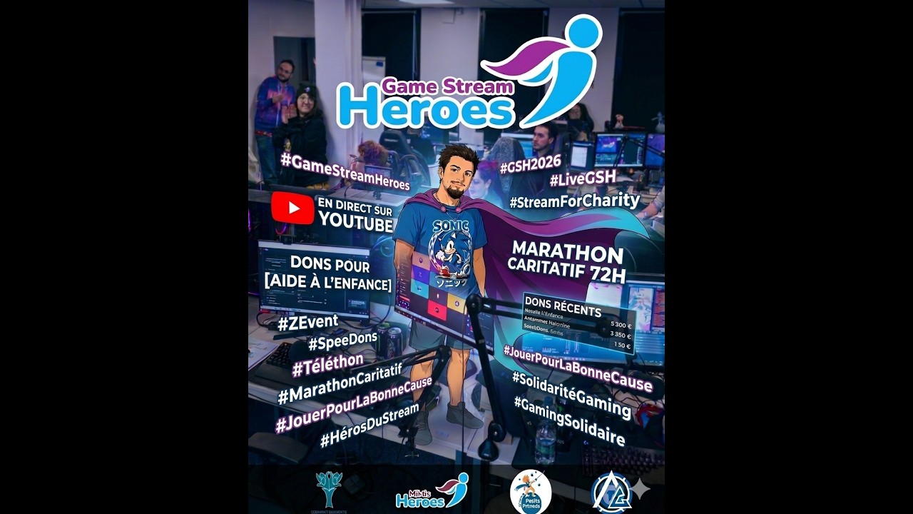Le game stream heroes le retour et ça va faire mal , sonic 3 & knuckles, sonic advance 3,sor 4, mk64