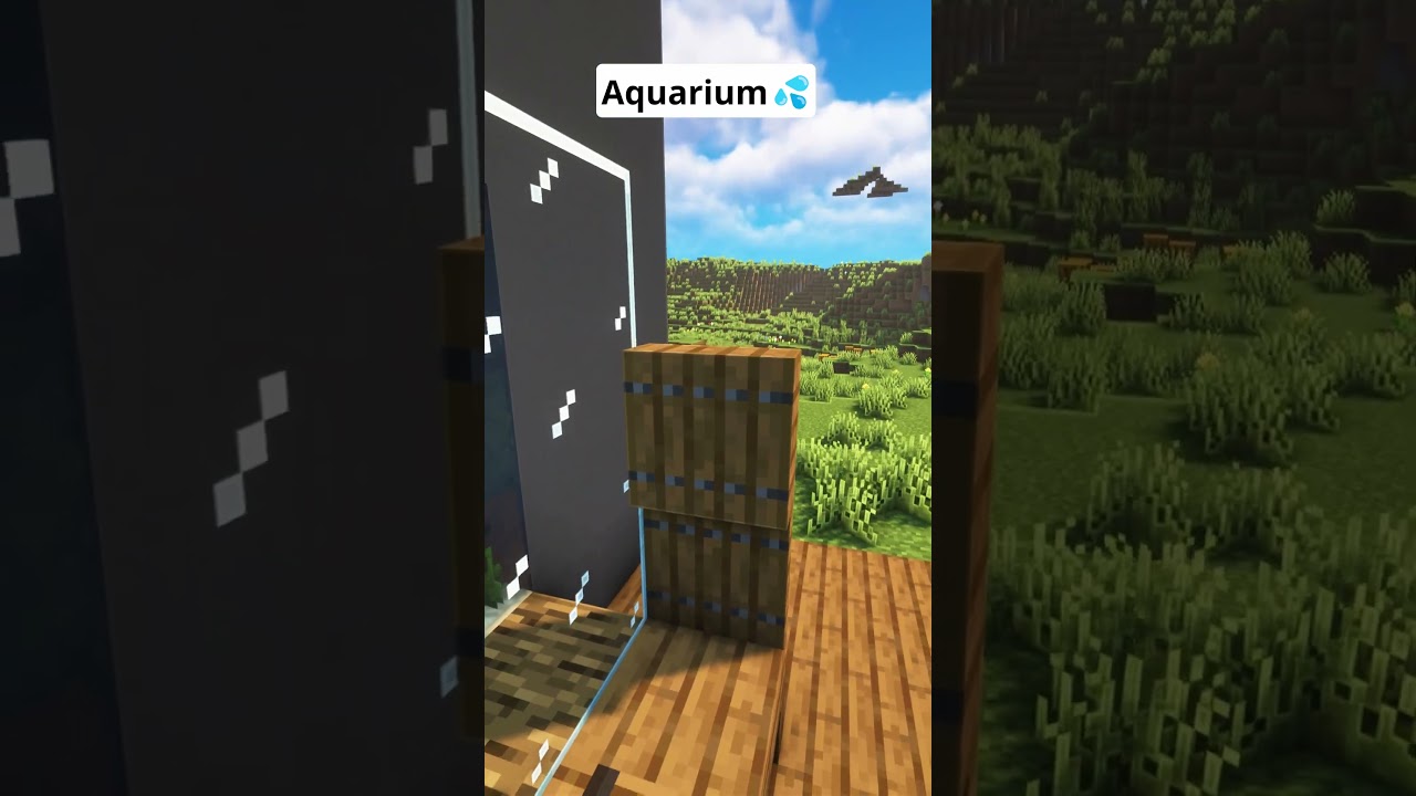 Minecraft Aquarium Design💦 #shorts