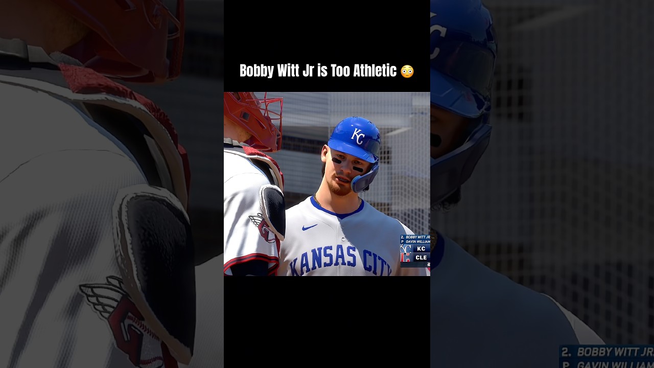 Bobby Witt Jr is Too Athletic in MLB the Show 😳 #mlbtheshow #mlbtheshow26 #baseball #gaming #fyp