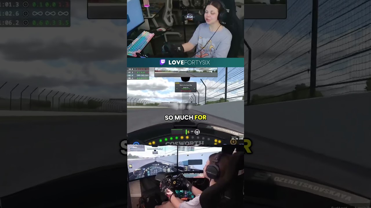 Don't read chat and race, I can do this for you 🤣 @iRacingOfficial #iracing #indy500 #simracing
