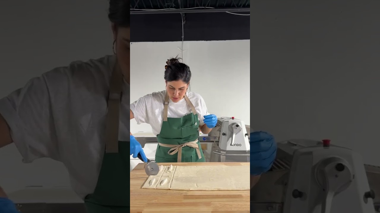 Rolling the Everything Cream Cheese Croissants