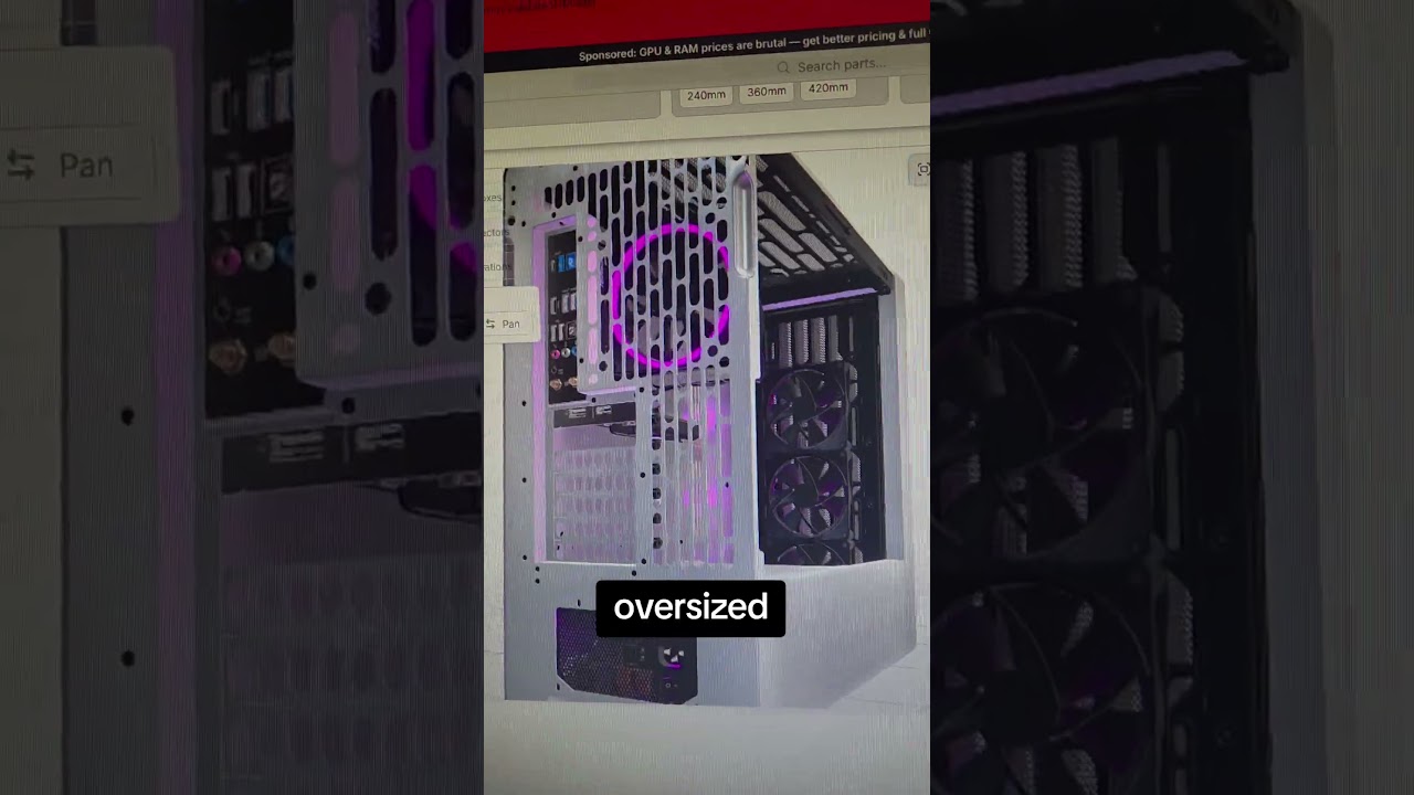 too much space isnt always a good thing...#buildcores #pcbuilding #pccase #pc #pcbuild