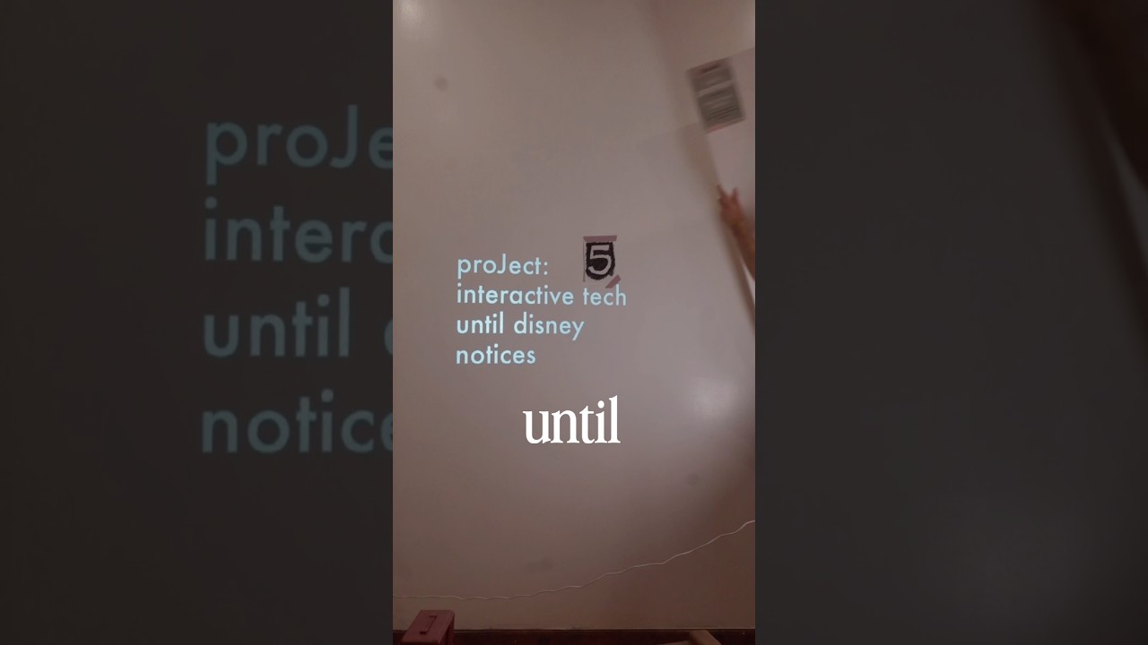 Project 5: interactive brick breaker!!! #engineering #tech #projectionmapping #gaming