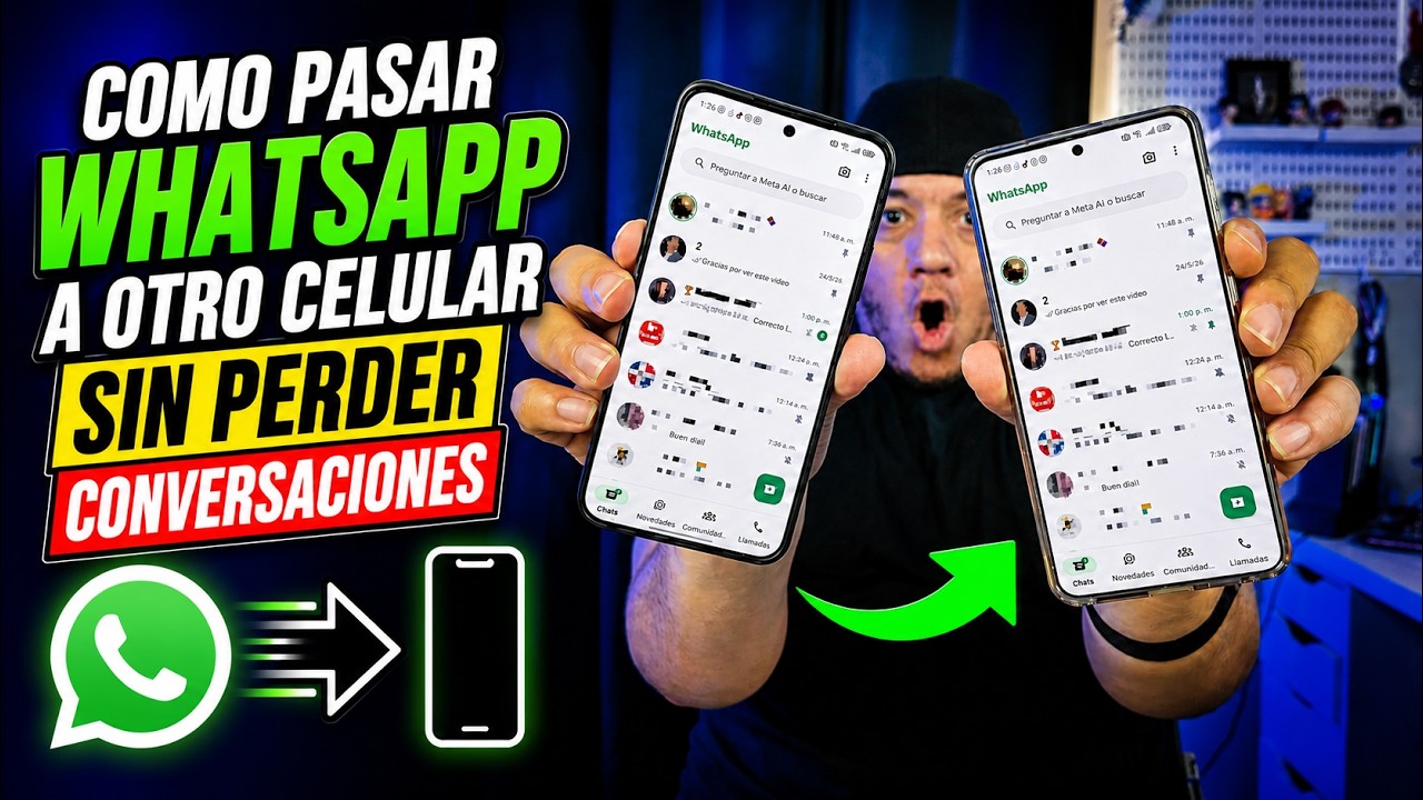COMO PASAR WHATSAPP A OTRO CELULAR SIN PERDER CONVERSACIONES