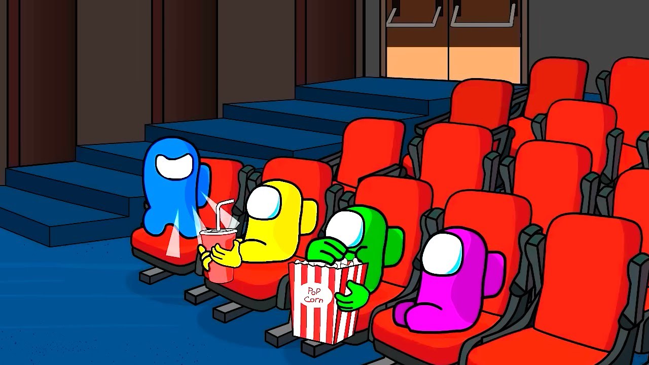 Among Us vs FNAF Animatronics at the Cinema! Five Nights at Freddy's 🎬 Toonz Animation