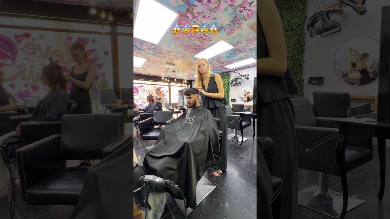 Pichi Kopam Vachindi Aame Pina🤬| #shorts #haircut #uk #india #btech #students #viral