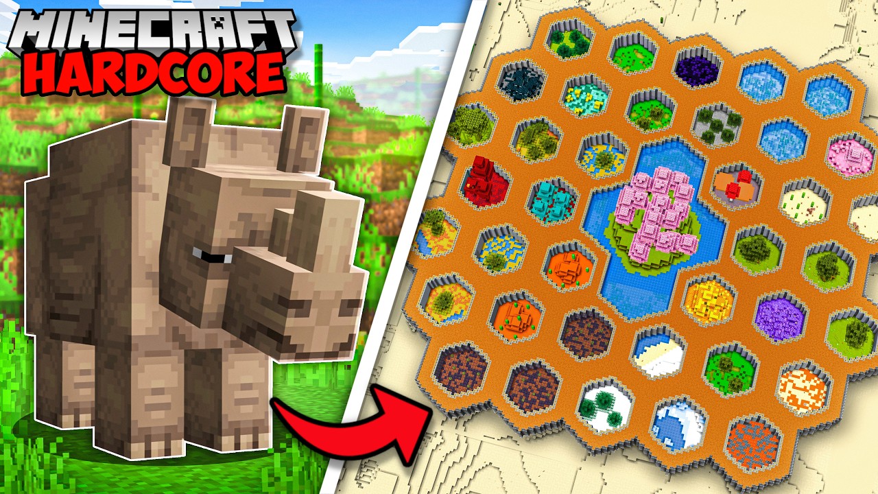 I Built a ZOO for REAL LIFE Animals in Minecraft Hardcore