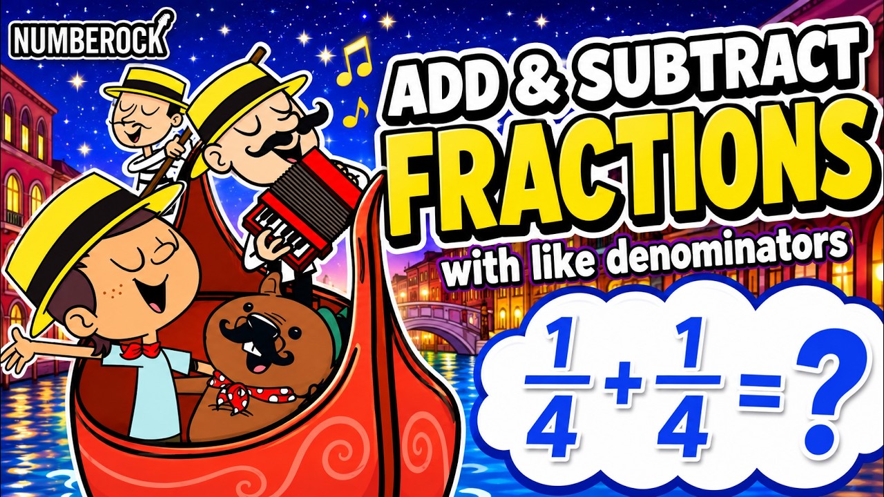 Add & Subtract Fractions with Like Denominators | 3rd - 4th Grade