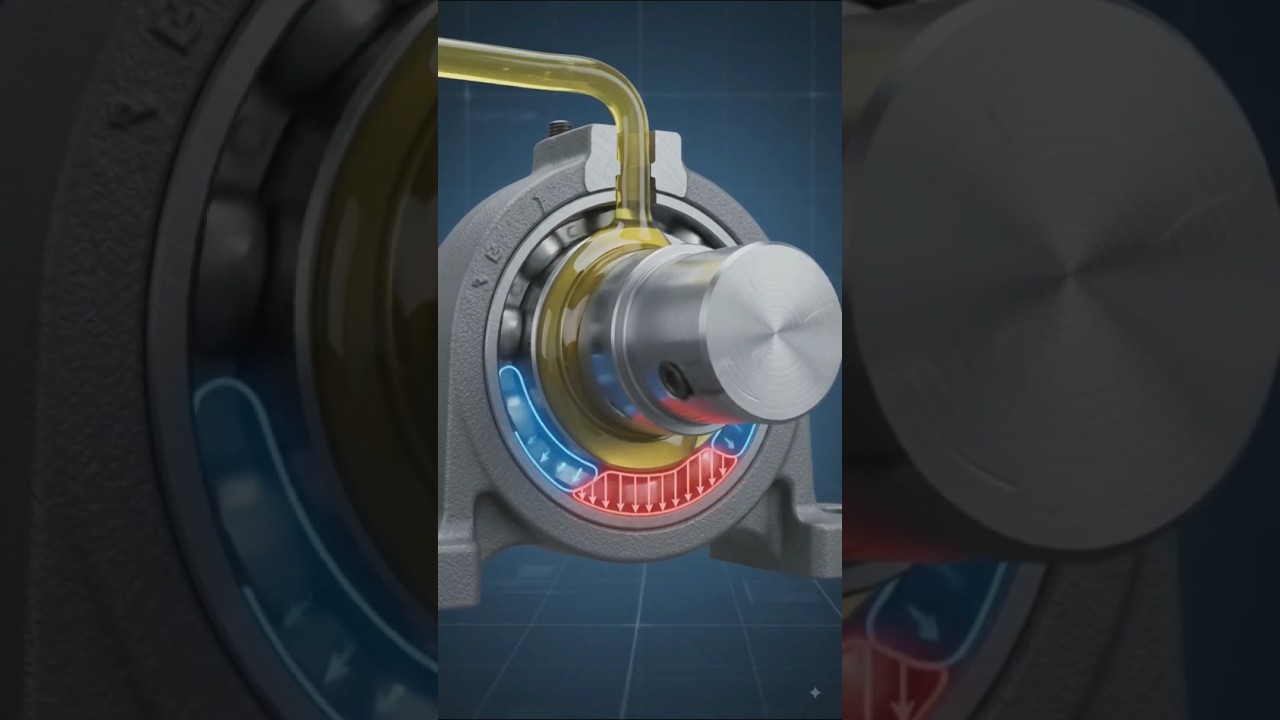 Hydrodynamic Bearings working #hydrodynamics #shorts