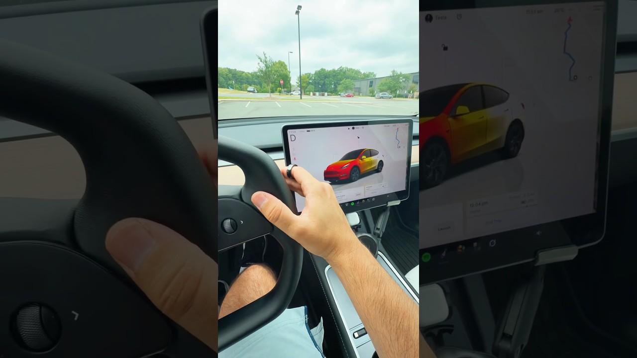 I managed to run to my Tesla 😵💫 #automobile #tesla