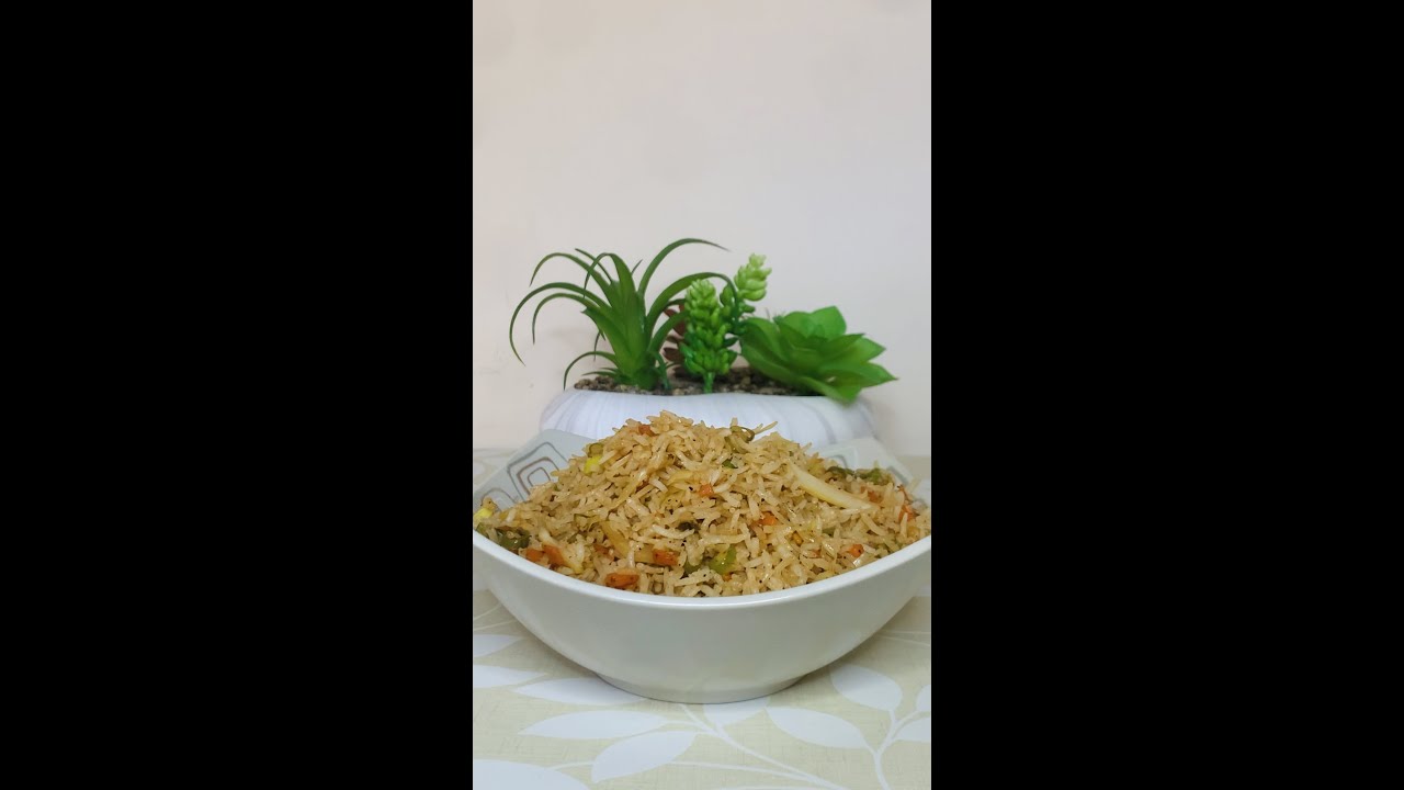 Veg Fried Rice | Simple Vegetable Fried Rice | Fried Rice Recipe #shorts