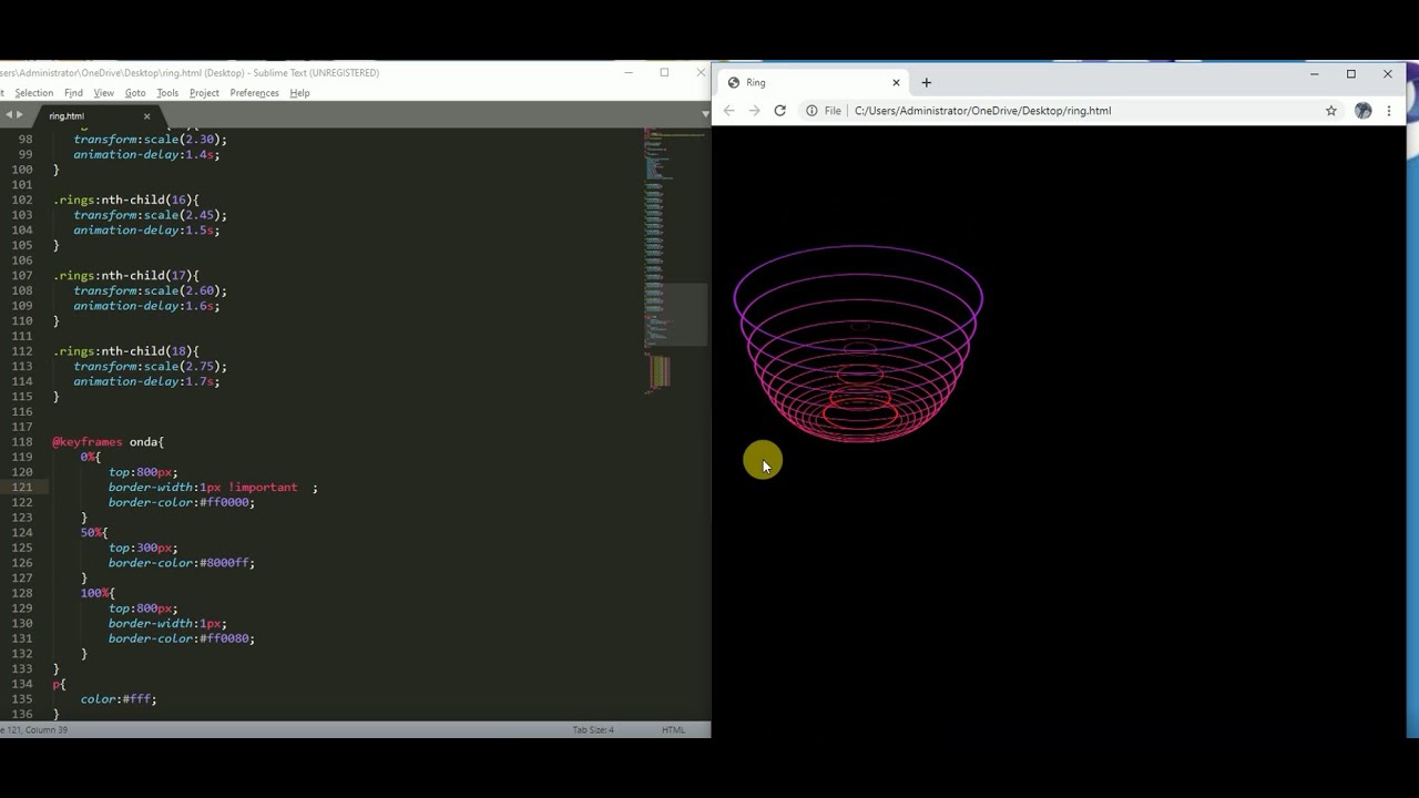 Ring Animation - Pure CSS Animation Effects - How To Create CSS3 Spinning Ring