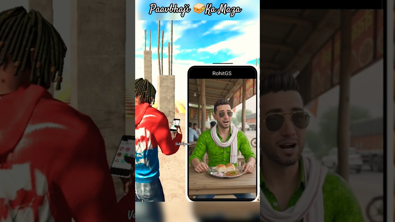 Shehar ki paavbhaji 🥪 ka swad #trending #gta #indianbikesdriving3d #automobile #gaming #funny