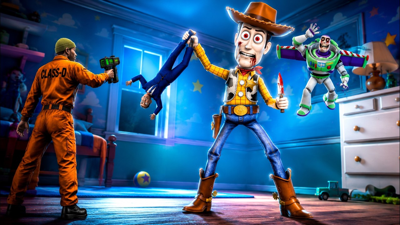 SOBREVIVI a WOODY.EXE (Toy Story de Terror) como CAZADORES SCP | GARRY'S MOD