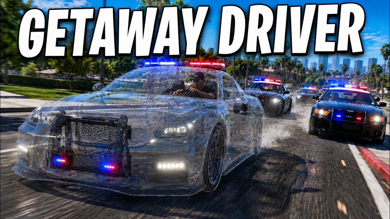 I Became A Getaway Driver in Invisible Cop Car in GTA 5 RP