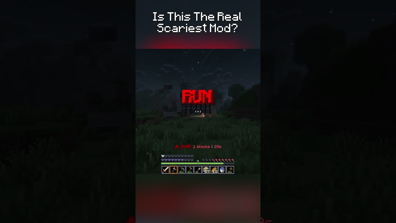 This CANNOT Be The Real Scariest Mod #minecraft #scarymods #horror