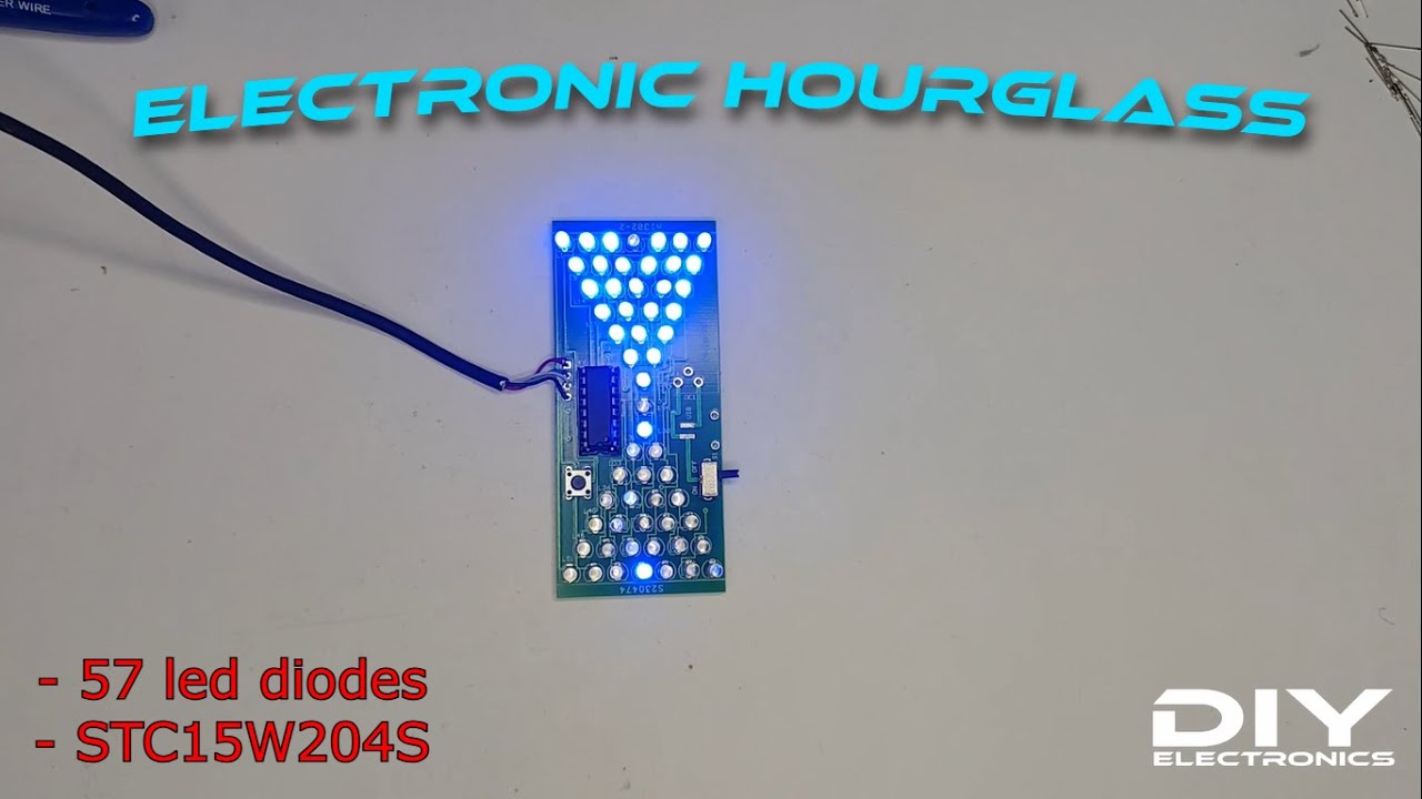 How to Make an Electronic Hourglass Using LEDs and STC15W201S | DIY Electronics