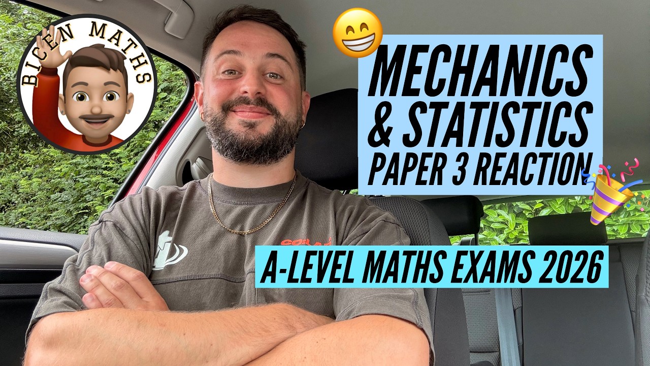 Congratulations! 🎉😁 Paper 3 Reaction: A-Level Maths Exams 2026 [Edexcel] 📝