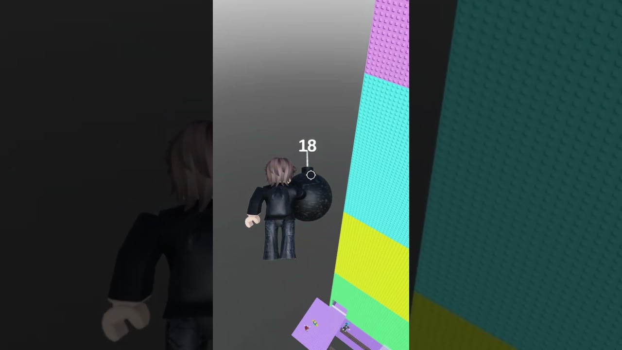 ADMIN VS. INVIS HACKER TROLL BOMB TOWER!  #roblox #shorts