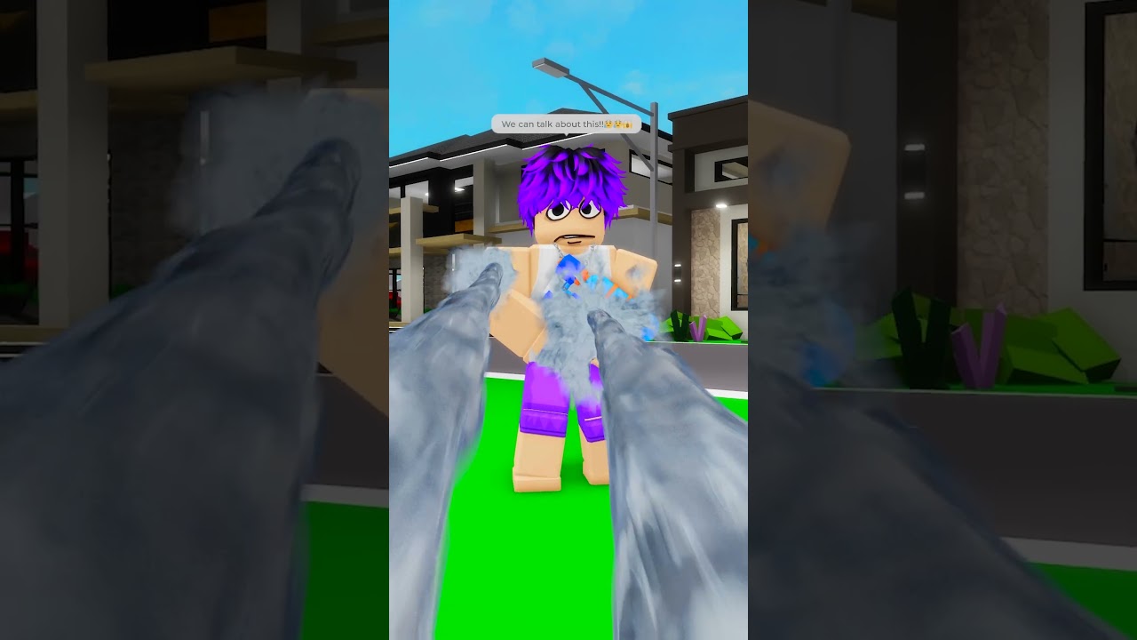 I won the water fight against them..🌊😼#robloxshorts #roblox