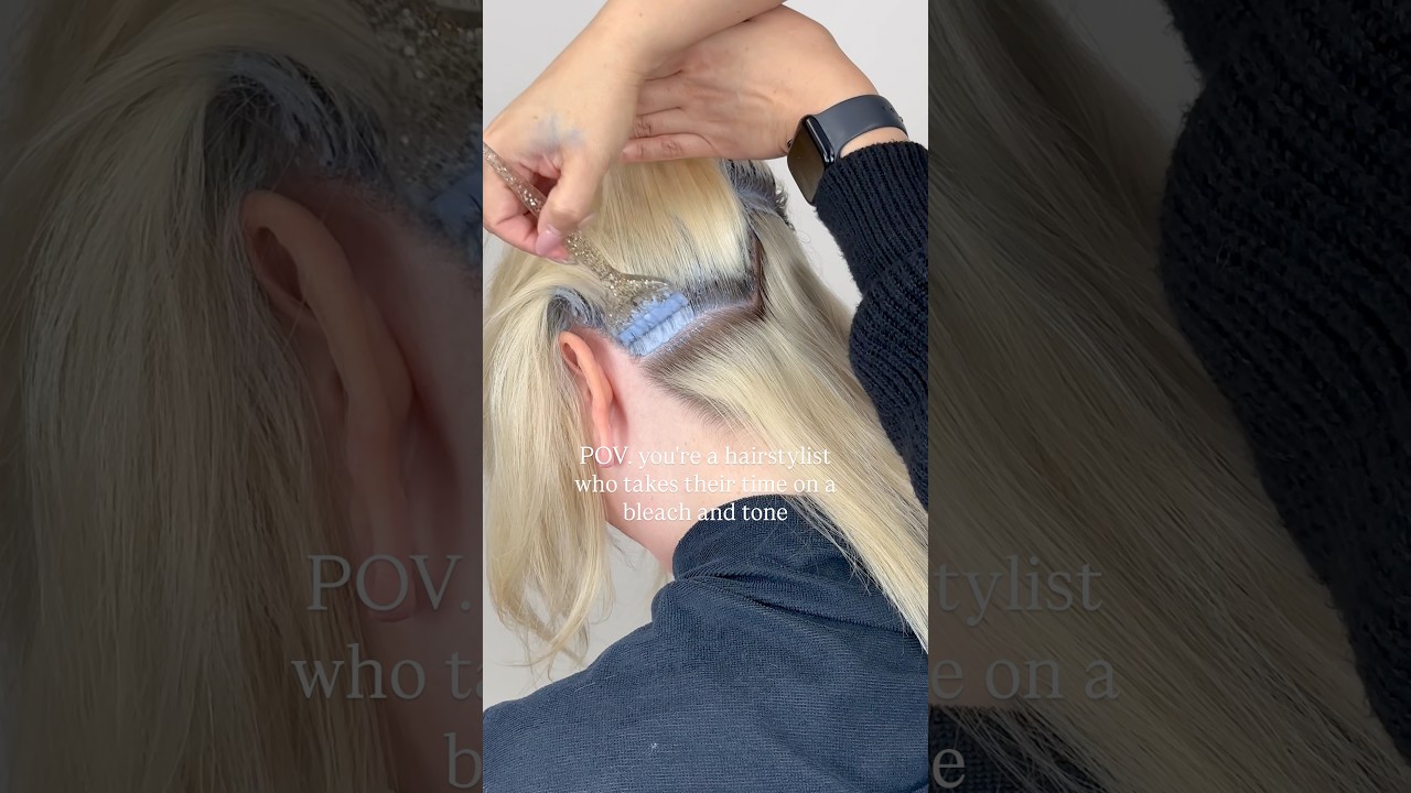 Don’t rush your Bleach and Tone Application - Do this instead #hairbleaching