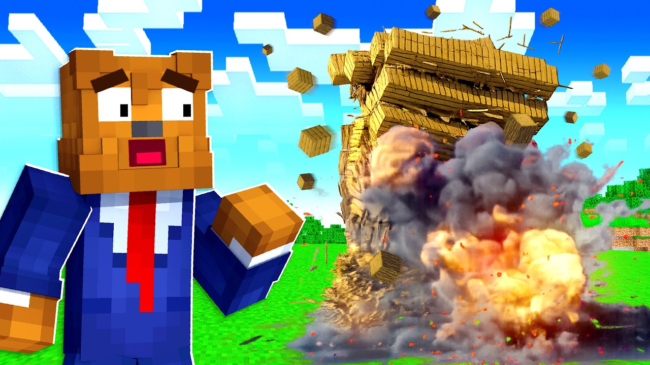Minecraft But YOU Spawn Realistic TNT