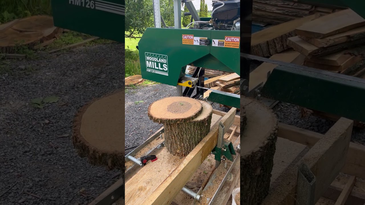Guess the species off wood in the comments below 👇 #satisfying  #sawmill #woodlandmills