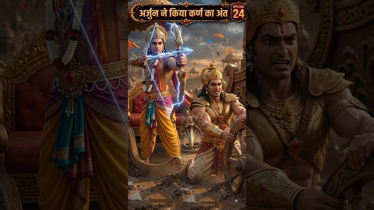 अर्जुन और कर्ण का महायुद्ध। कर्ण को मिली वीरगति ⚔️ | महाभारत का सबसे निर्णायक युद्ध 😮